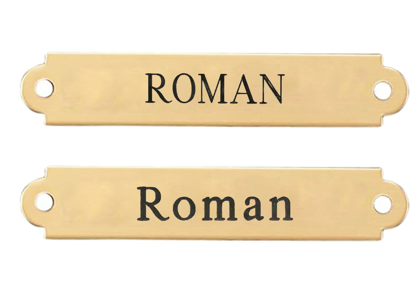 2" Fancy Saddle Nameplate