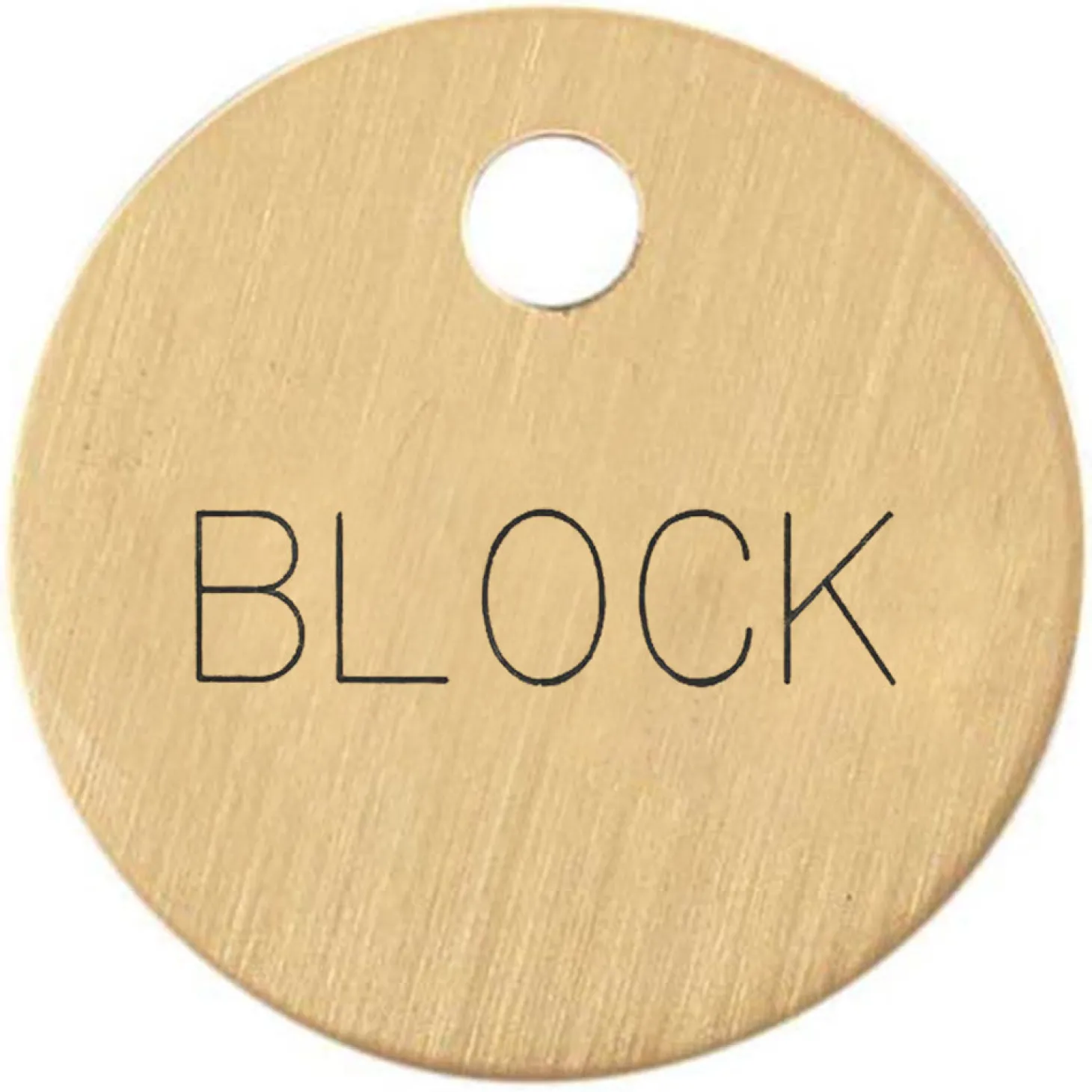1'' Round Bridle & Accessory Tag