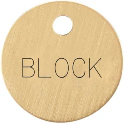 1'' Round Halter Tag