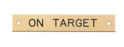 Beveled Edge Halter Nameplate - 3 lines