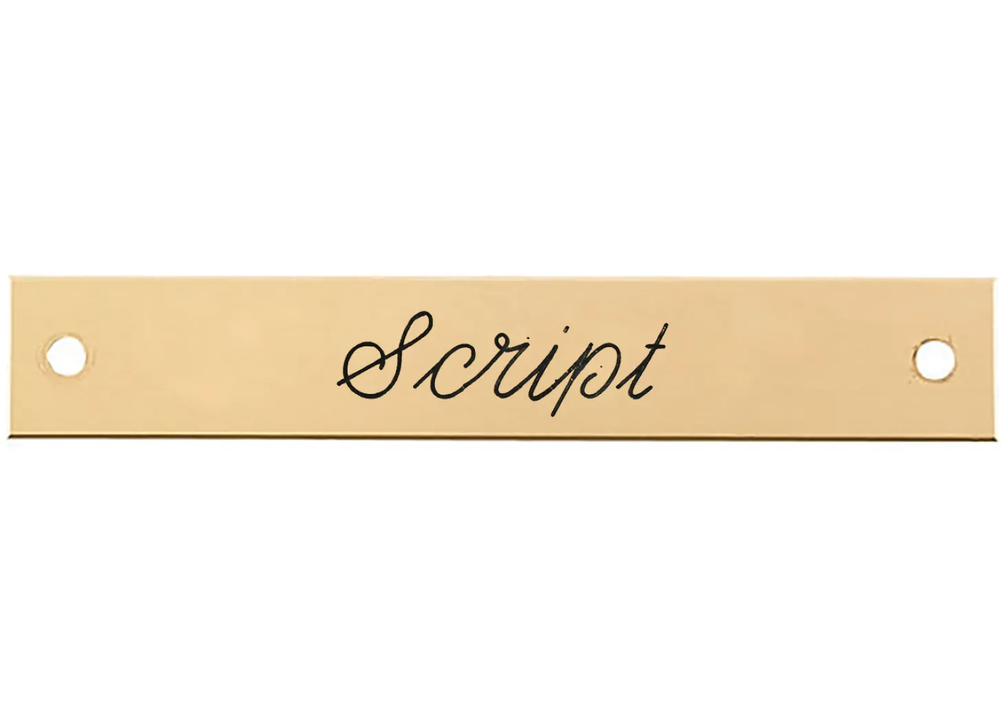 Beveled Edge Halter Nameplate - 3 lines