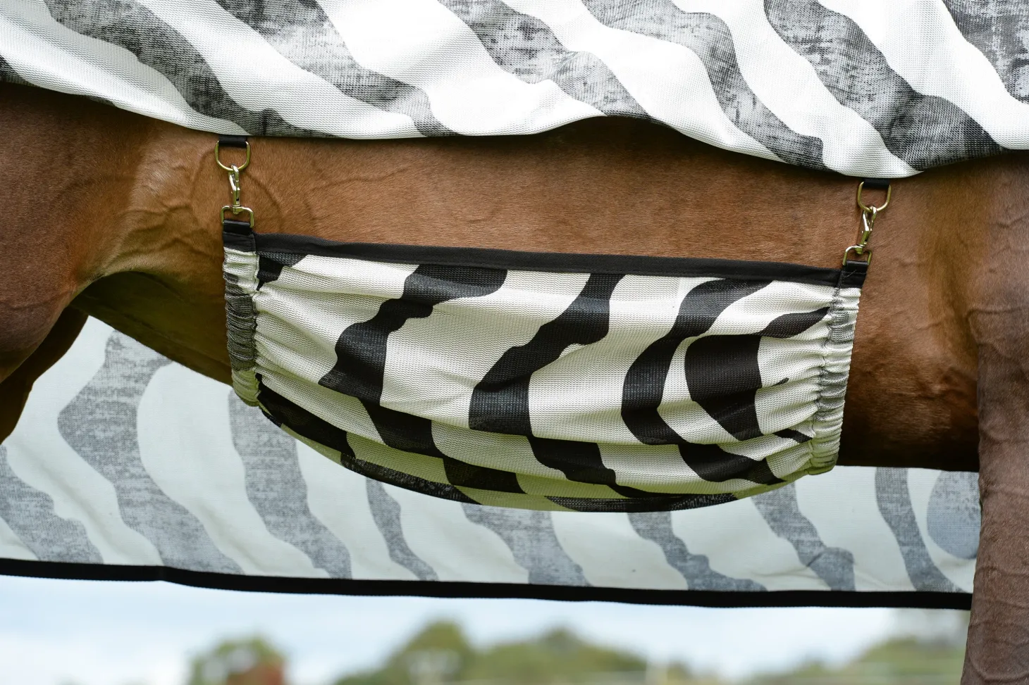 Bucas Buzz-Off Zebra Fly Sheet with High Neck