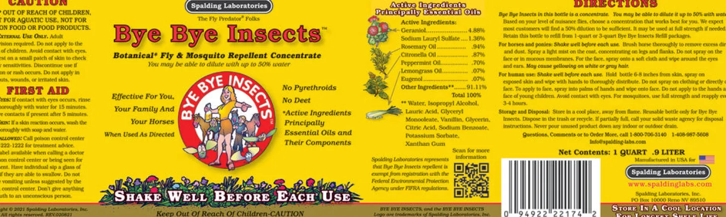 Bye Bye Insects™ Fly & Mosquito Repellent