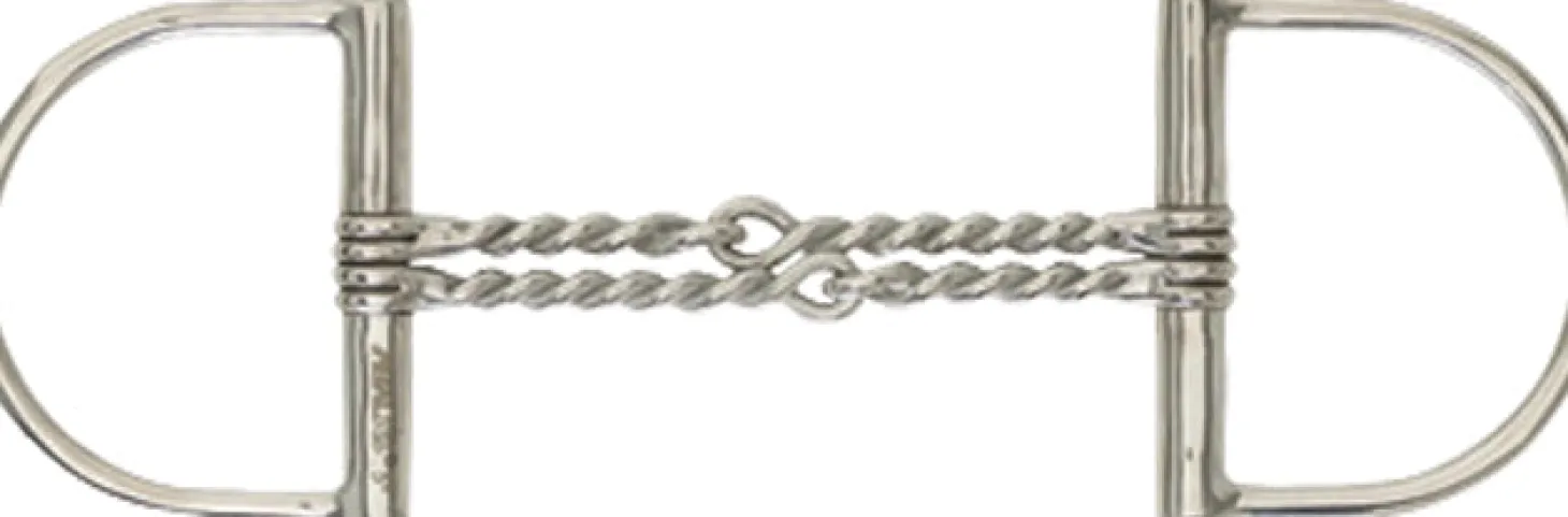 Double Twisted Wire Pony King Dee Snaffle Bit