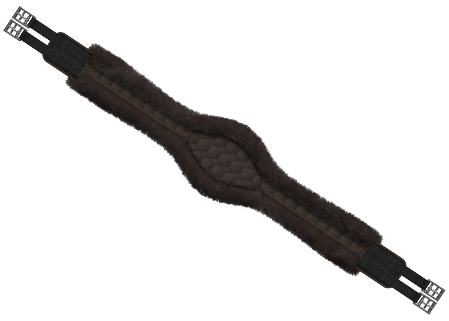 E.A. Mattes Contoured Long Girth with Detachable Cover