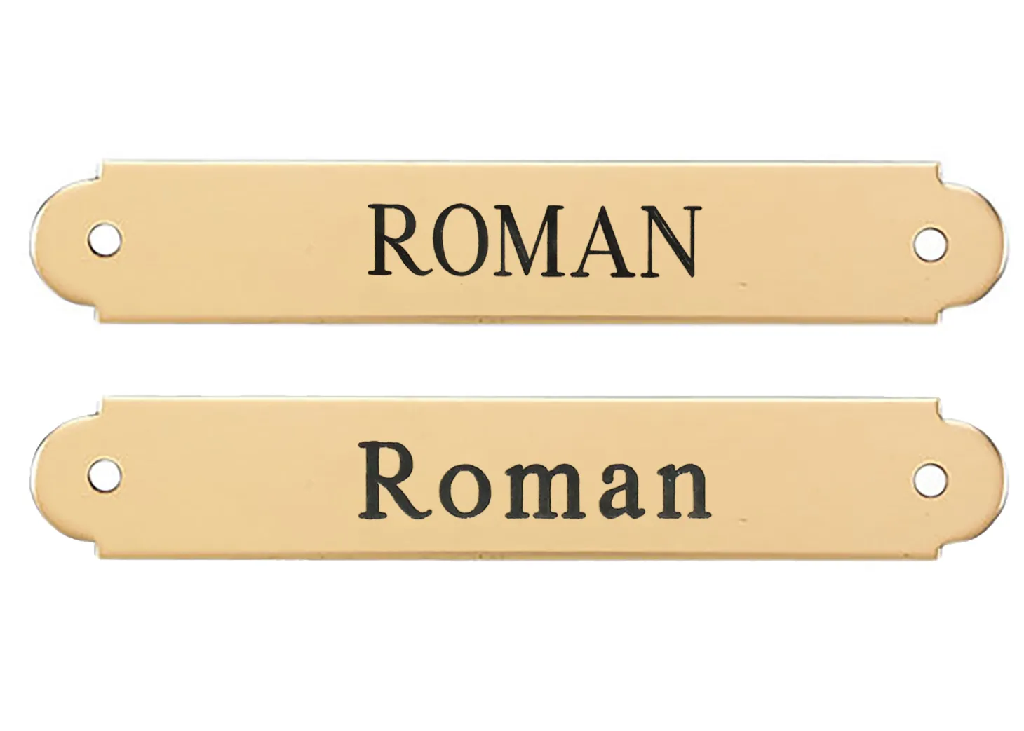 Fancy Halter Nameplate - 1 or 2 lines