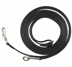 Henri de Rivel Breastplate Draw Reins - Full Leather with Breastplate Snap