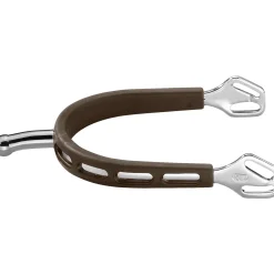 Herm Sprenger® Ultra Fit Brown Grip Small Round Rowel Spurs
