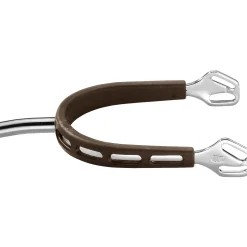Herm Sprenger® Ultra Fit Brown Grip Small Round Rowel Spurs