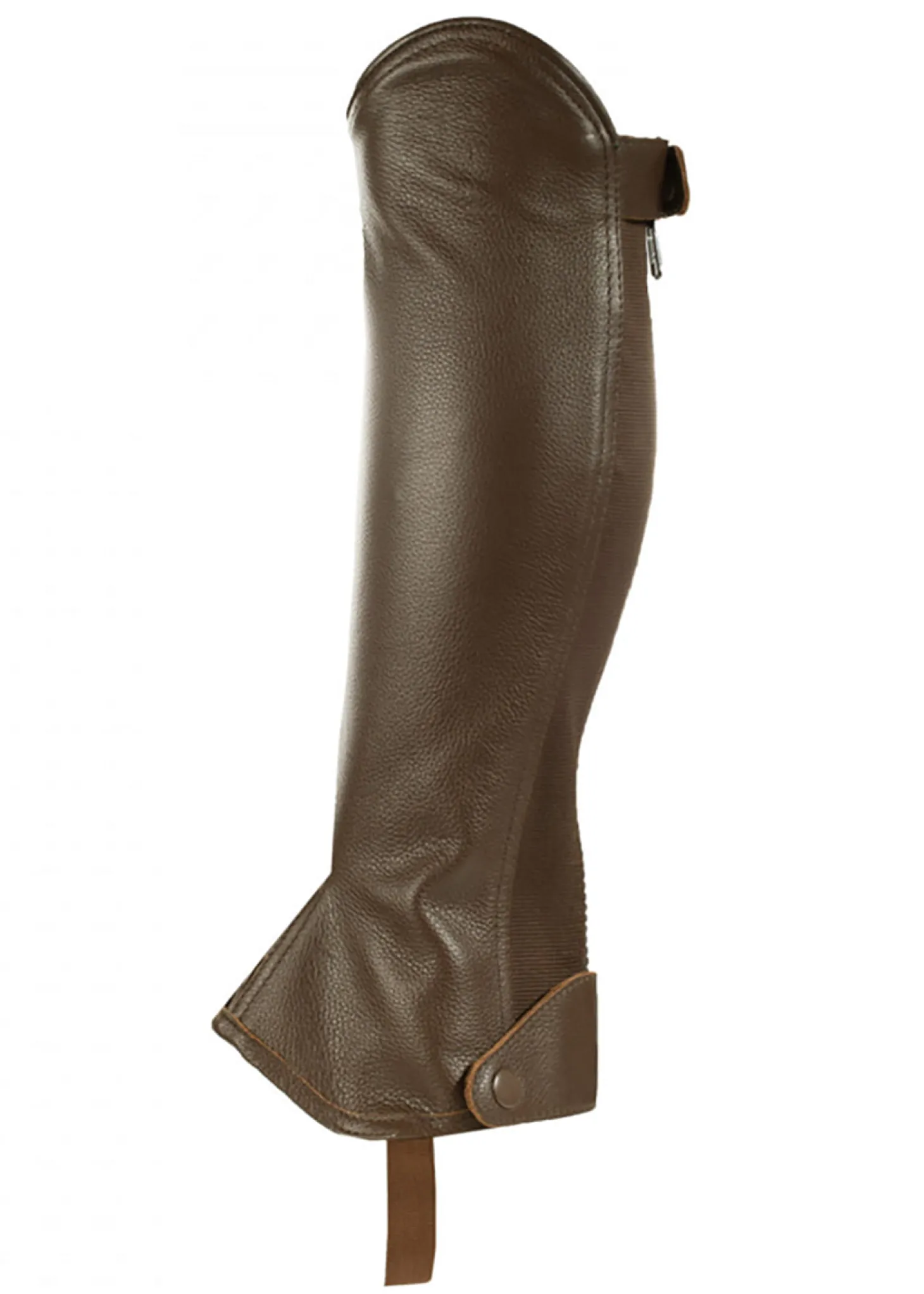 Horze Kids’ Synthetic Leather Half Chaps with Elastic