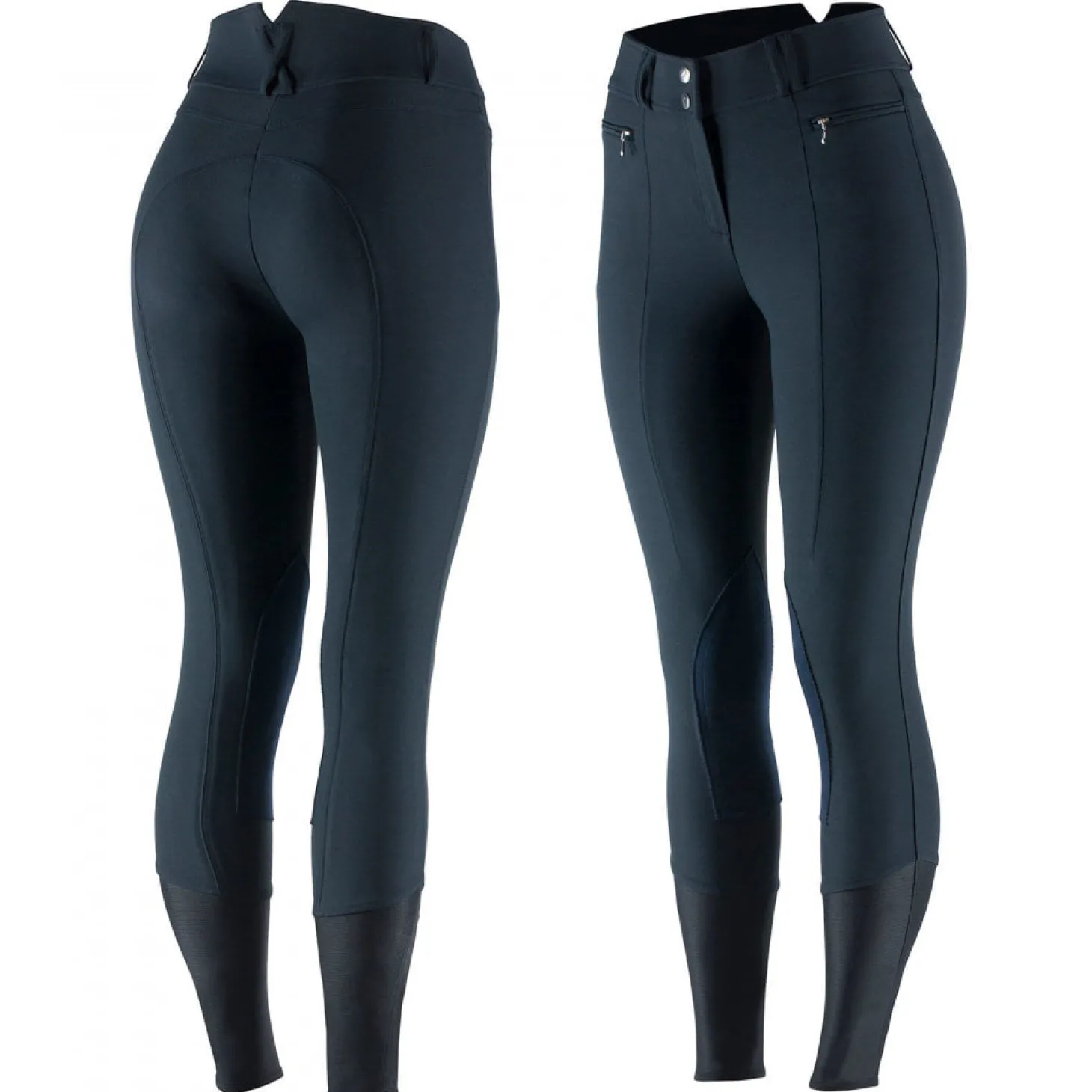 Horze Ladies’ Angelina Synthetic Leather Knee-Patch Breech