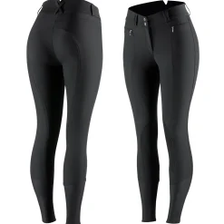 Horze Ladies’ Angelina Synthetic Leather Knee-Patch Breech
