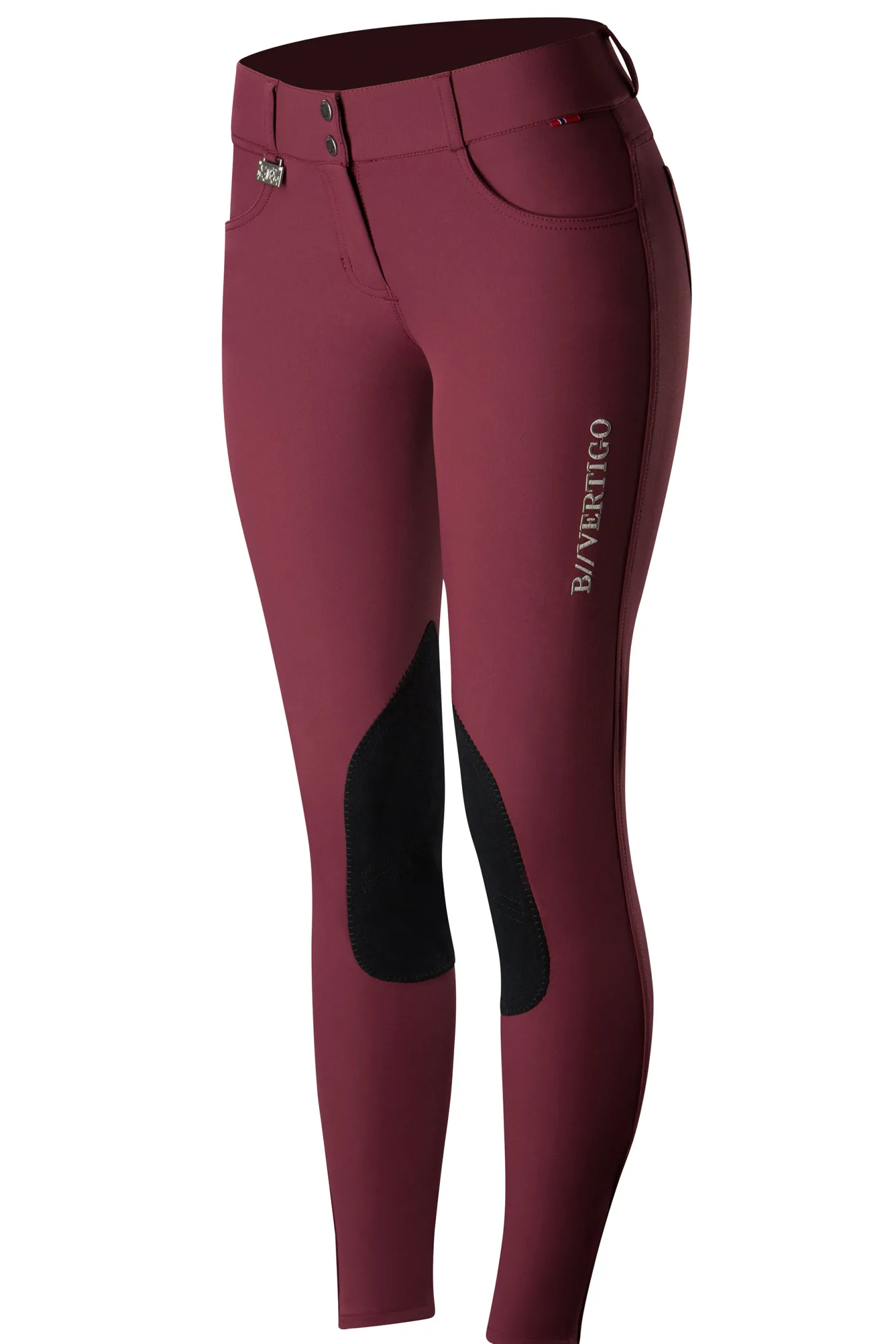 Horze Ladies’ Olivia Knee-Patch Breech with Silicone Grip