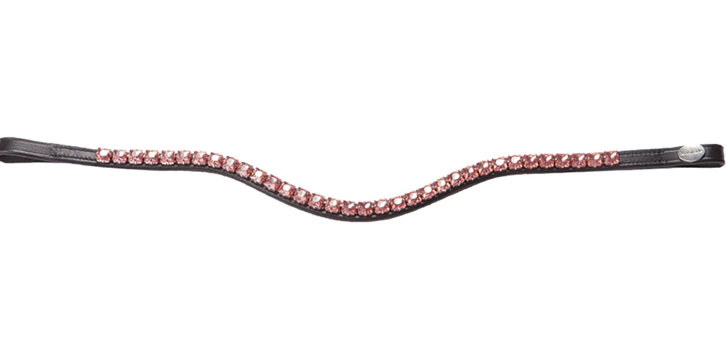 Kavalkade Square Rose Crystal Browband