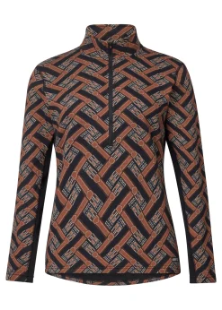 Kerrits® Ladies’ Plush Printed Fleece Half-Zip Top