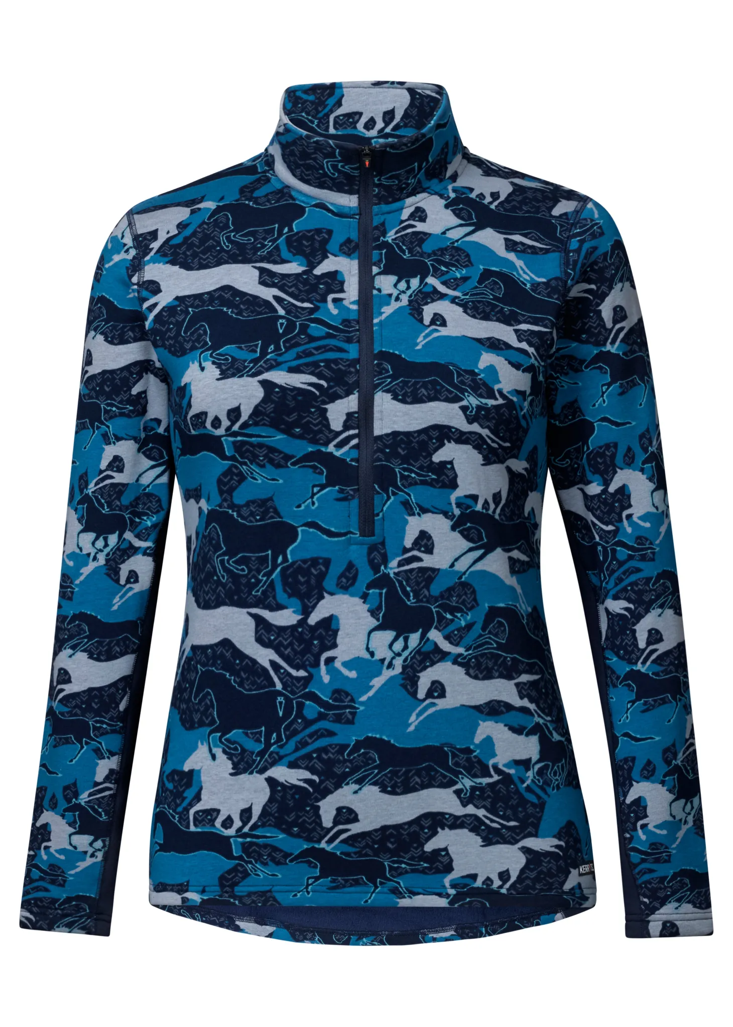 Kerrits® Ladies’ Plush Printed Fleece Half-Zip Top