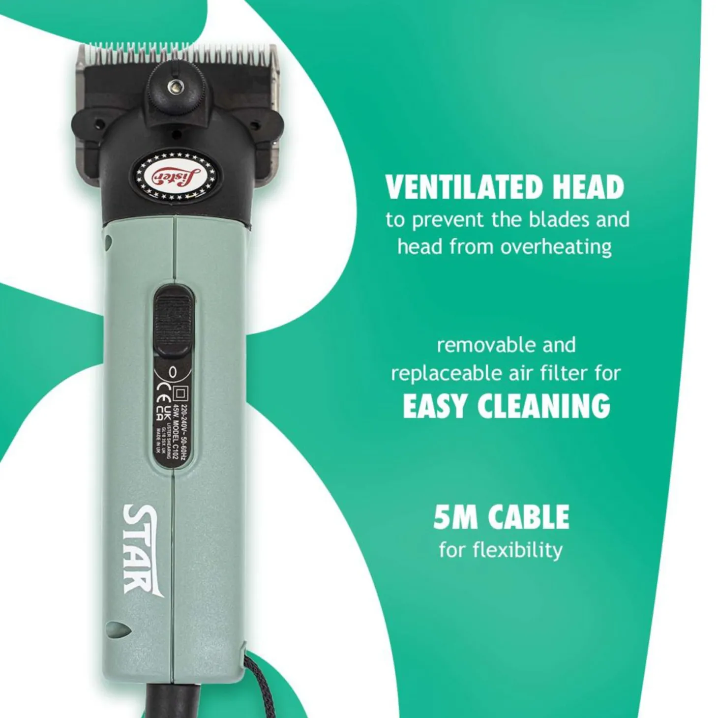 Lister Star Clipper 1-Speed A2F/AC (Fine) Blade