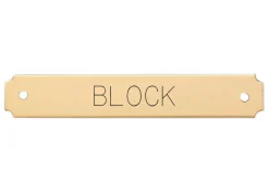 Notched Corner Bridle Nameplate
