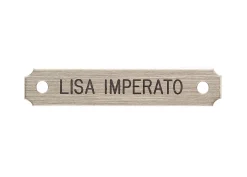 Notched Corner German Silver Bridle Nameplate