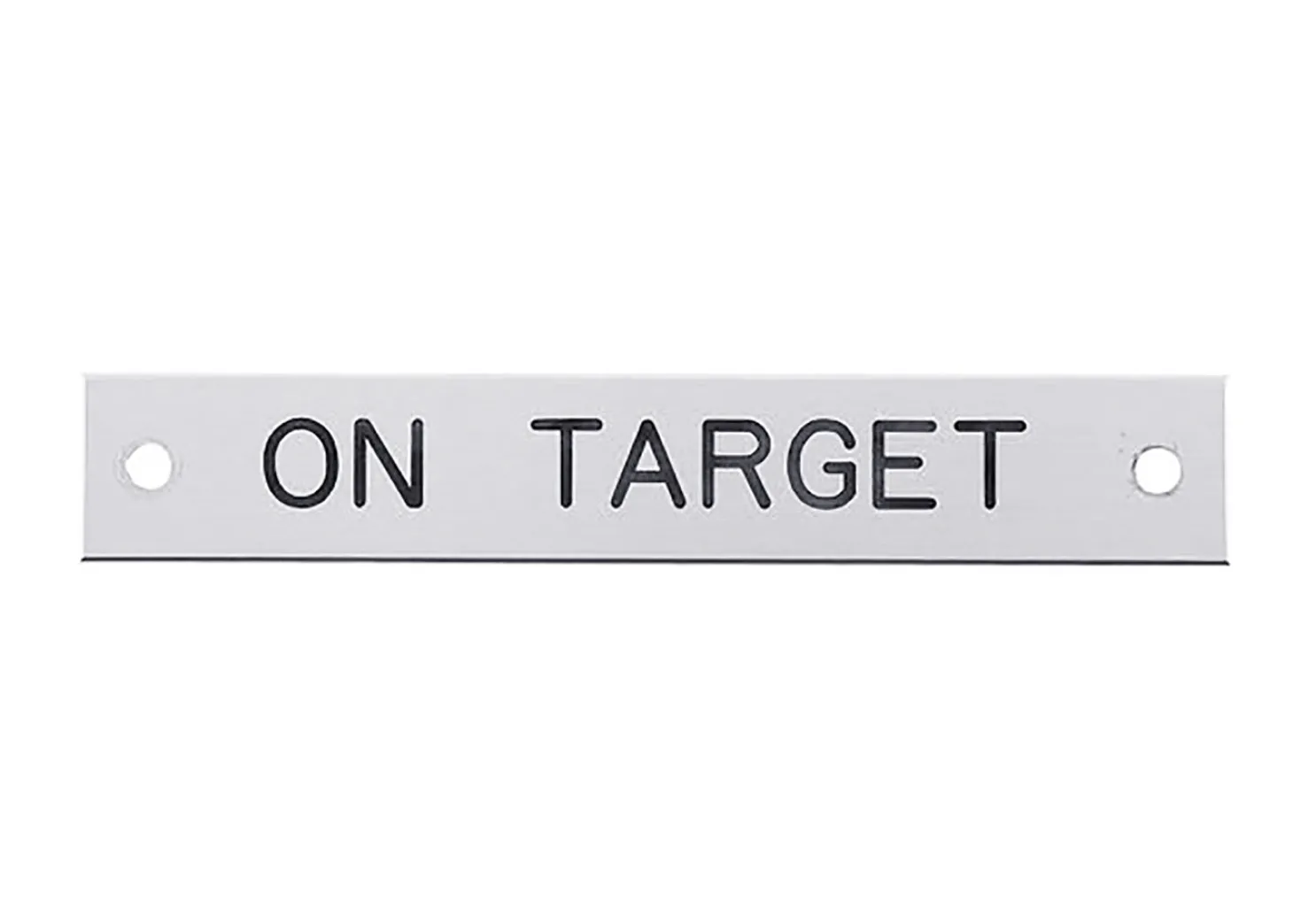 Notched Corner Halter Nameplate - 3 lines