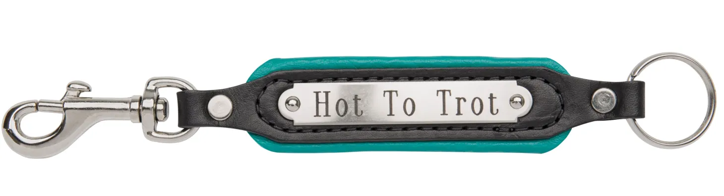 Perri’s® Padded Leather Key Chain with Nameplate