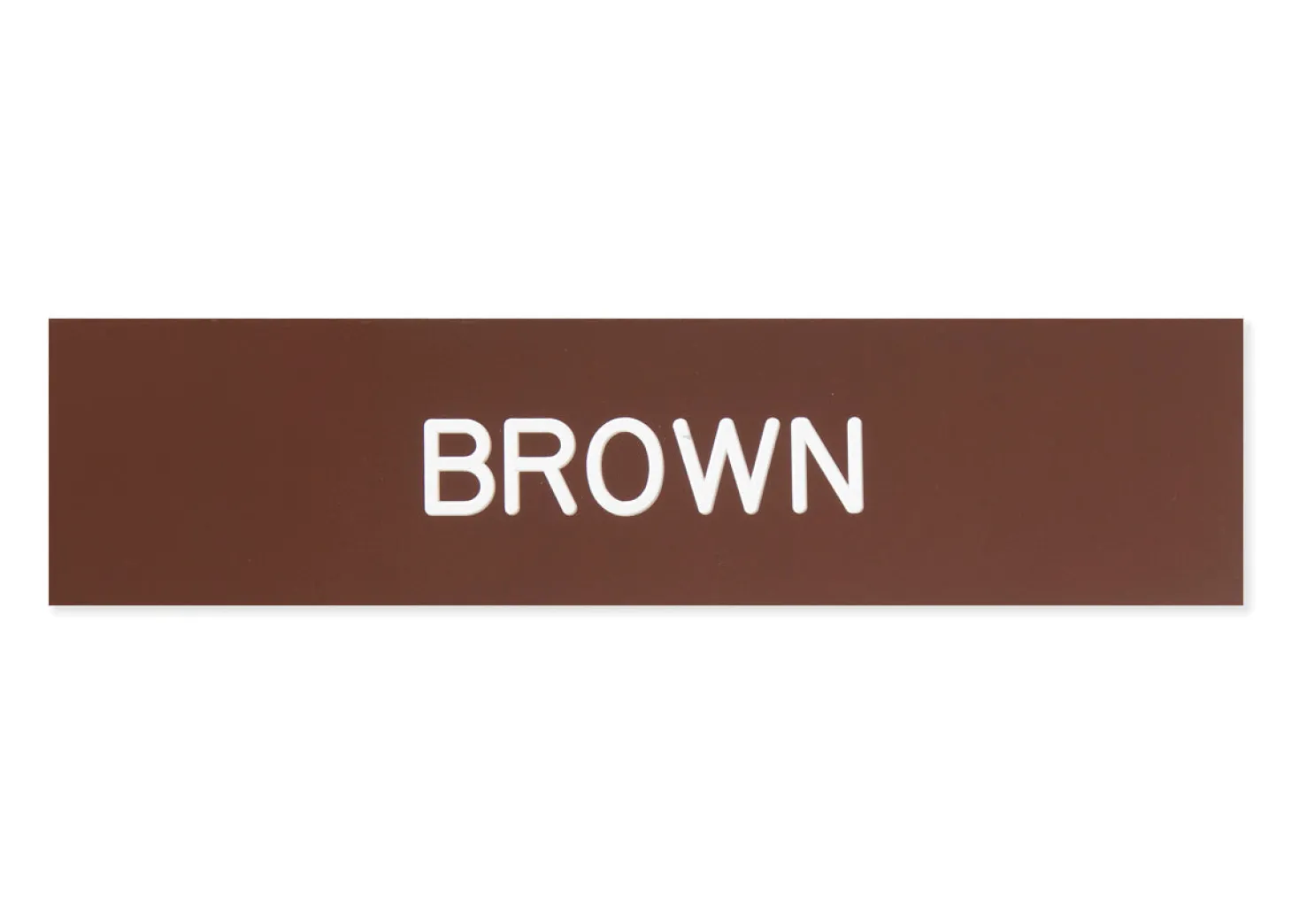 Plastic Stall Plate - 1 or 2 lines