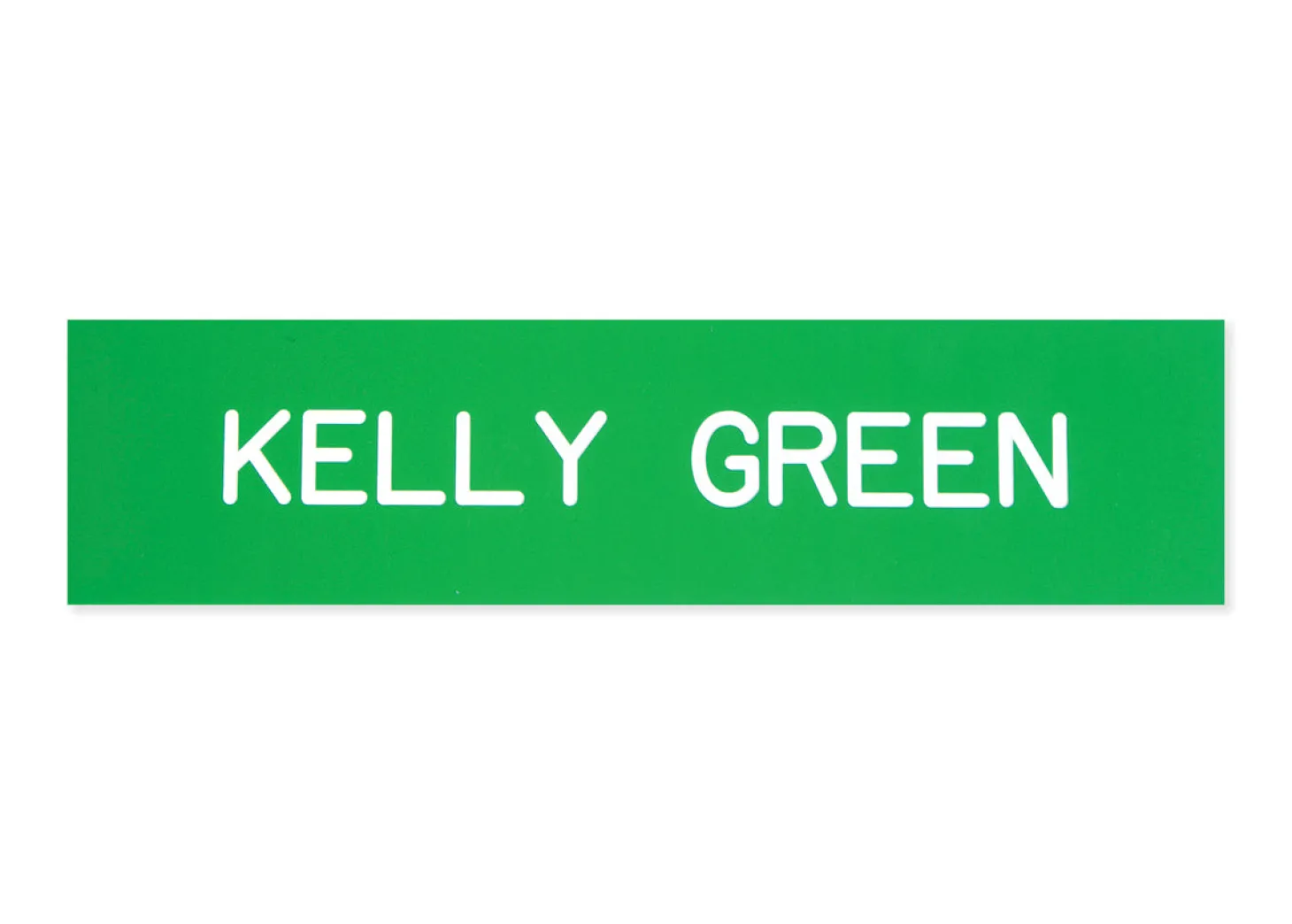 Plastic Stall Plate - 3 lines