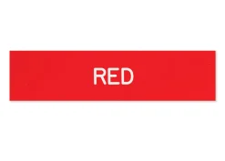 Plastic Stall Plate - 3 lines