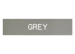Plastic Stall Plate - 3 lines
