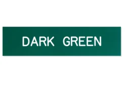 Plastic Stall Plate - 3 lines