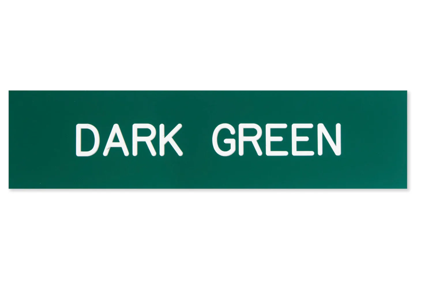 Plastic Stall Plate - 3 lines