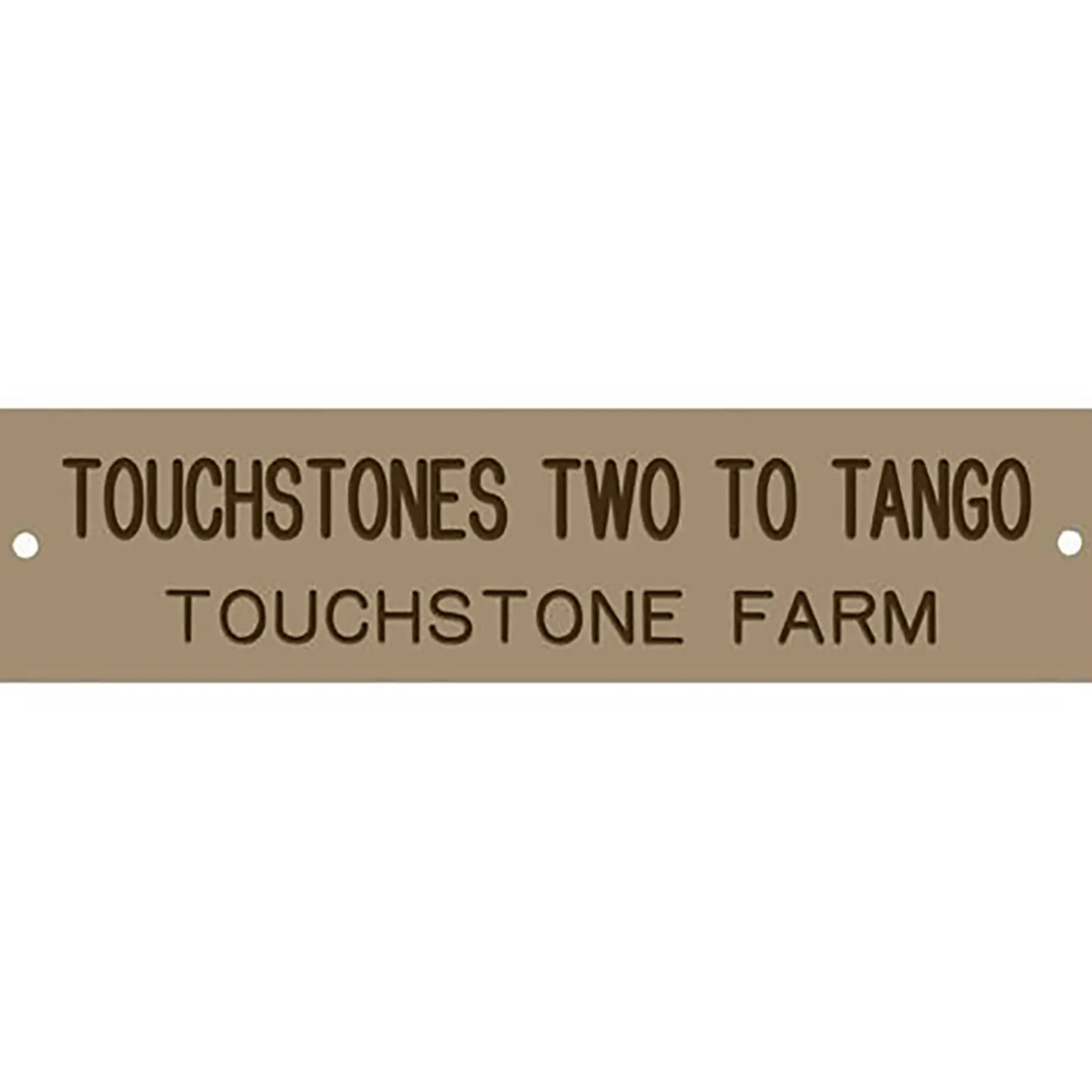 Plastic Stall Plate with Holder - 3 lines