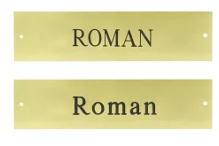 Rectangular Halter Nameplate - 1 or 2 lines