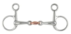 Shires Hanging Cheek Bit with Copper Lozenge