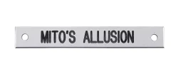 Small Rectangular Halter Nameplate