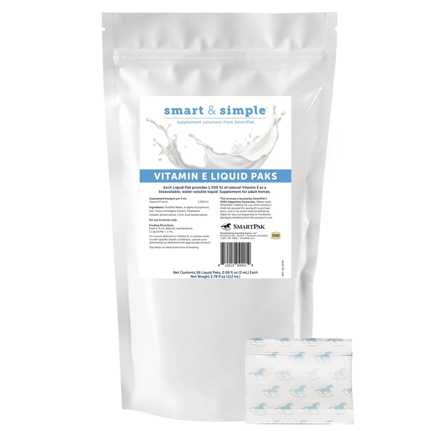 SmartEquine™ Smart & Simple Vitamin E Liquid–56 Liquid Packs