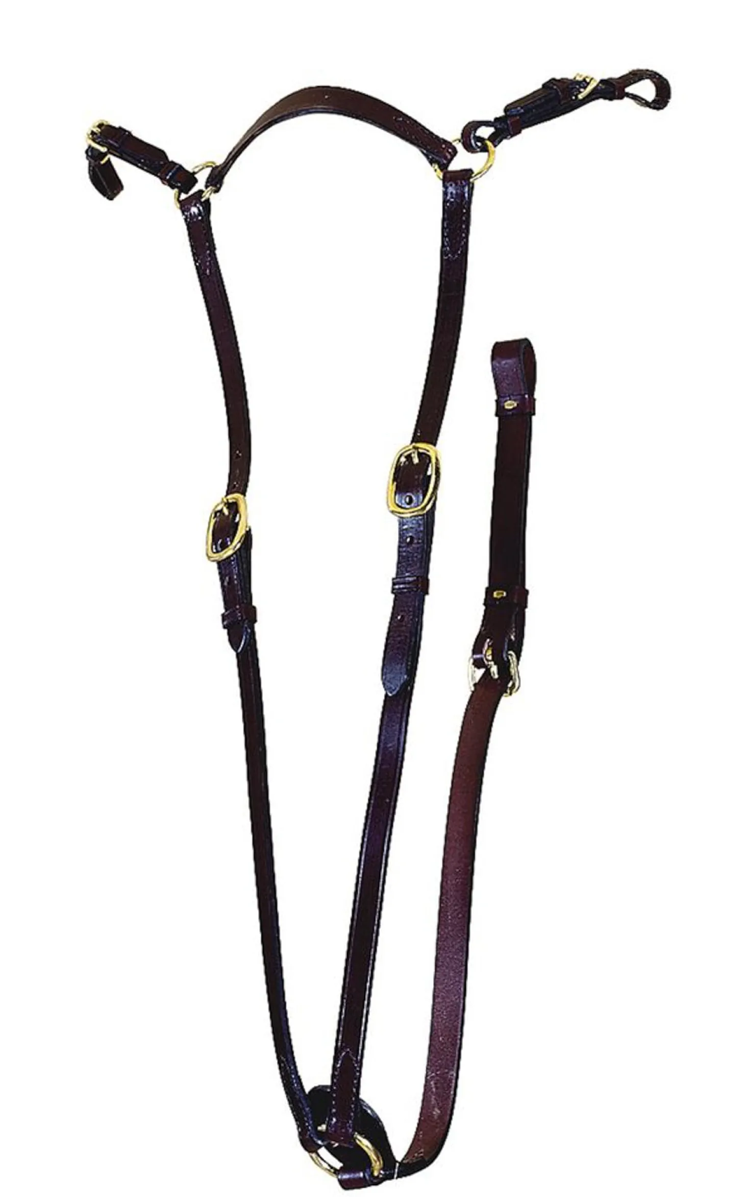 Tory Leather Company Heavy-Duty Hunt Breastplate with Brass Hardware
