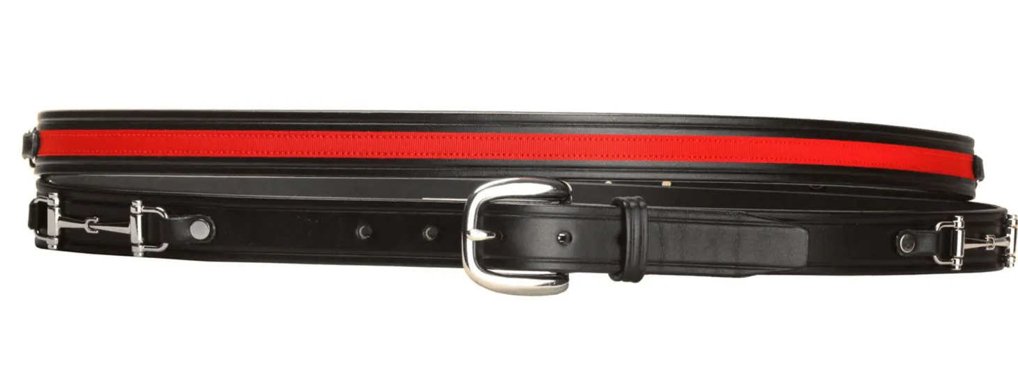 Tory Leather Ribbon & Snaffle Bits Belt