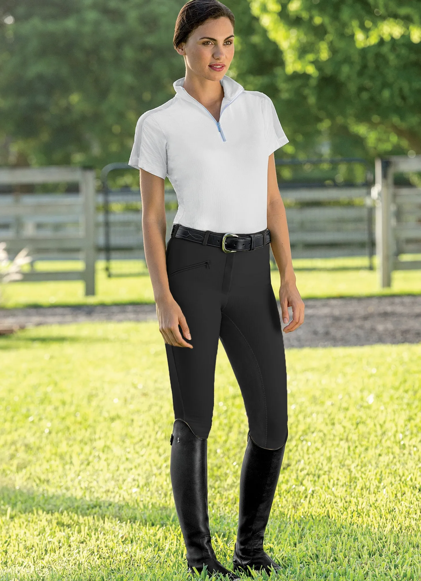 TuffRider® Ladies’ Ribb Full-Seat Breech – Regular length
