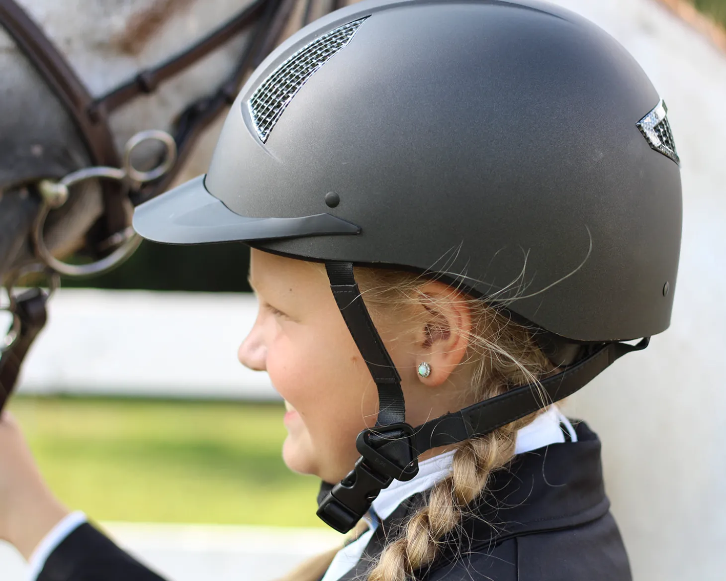 TuffRider® Starter Helmet with Carbon Fiber Grill